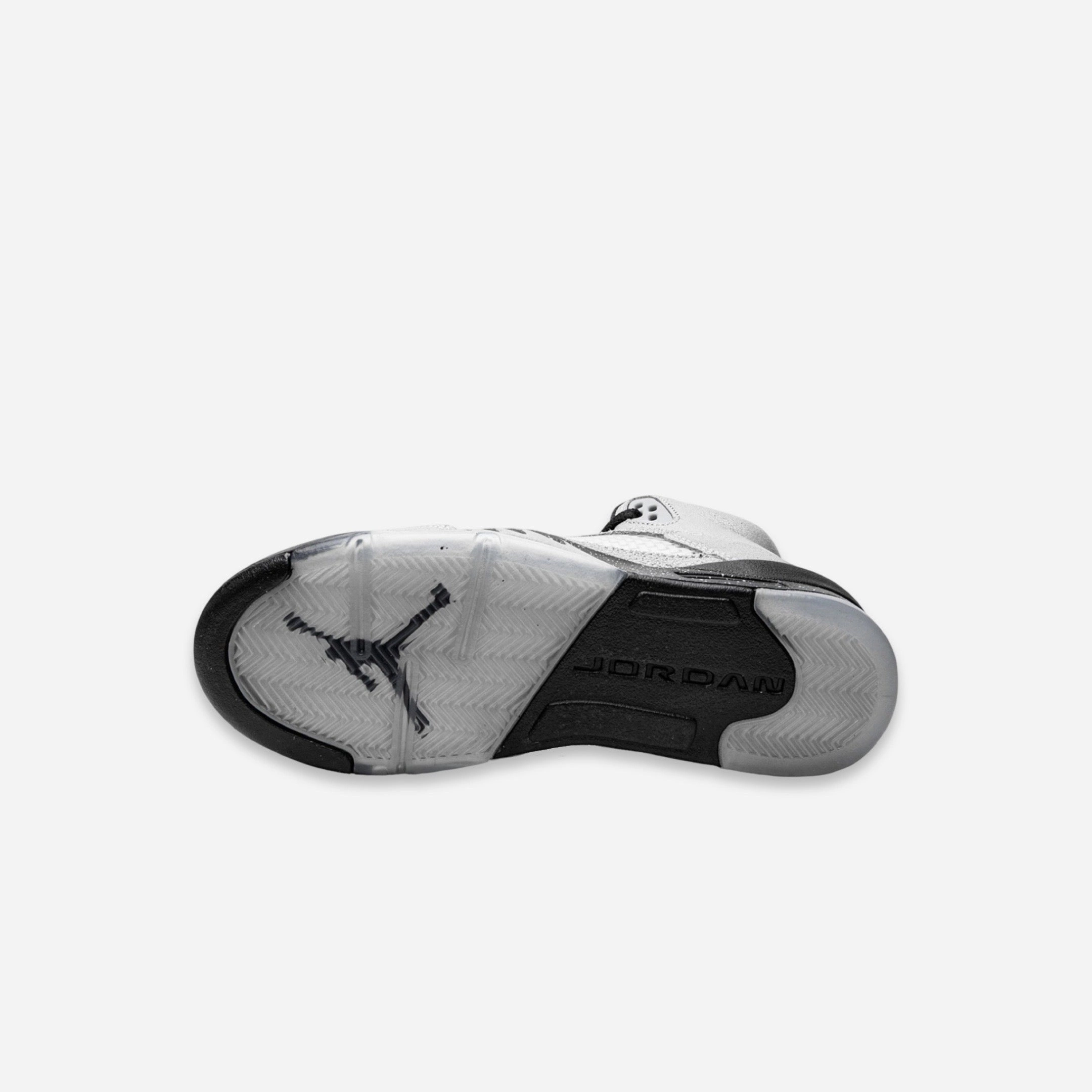(GS) Air Jordan 5 Retro 'Black / Wolf Grey' (2016) 440892-008 Air Jordan 5 Mesh Panel Basketball Shoes