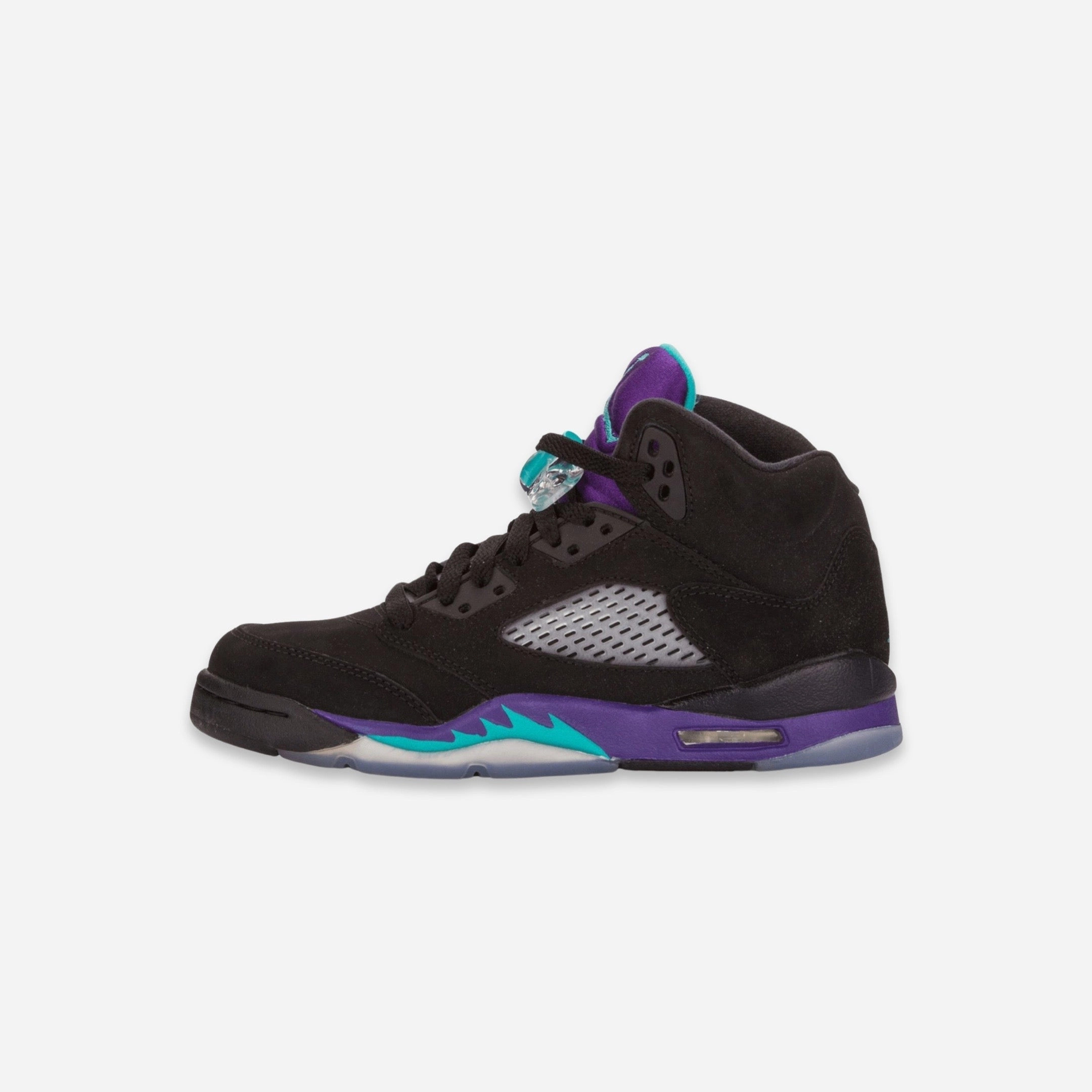 (GS) Air Jordan 5 Retro 'Black Grape' (2013) 440888-007 Air Jordan 5 shoes with mesh panel details