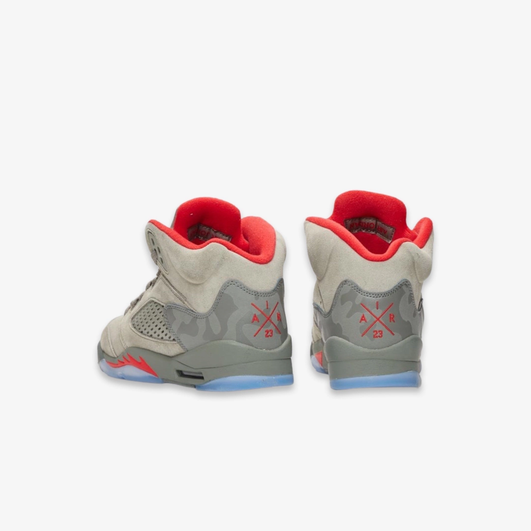 (GS) Air Jordan 5 Retro 'Camo Dark Stucco' (2017) 440888-051 Air Jordan 5 Mesh Panel Basketball Shoes