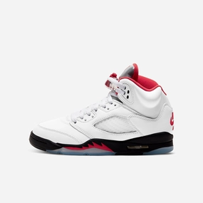 (GS) Air Jordan 5 Retro 'Fire Red' (2020) 440888-102 Air Jordan 5 shoes with mesh panel details