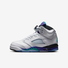 (GS) Air Jordan 5 Retro 'Grape' (2025) HQ7980-100 Air Jordan 5 shoes with mesh panel details