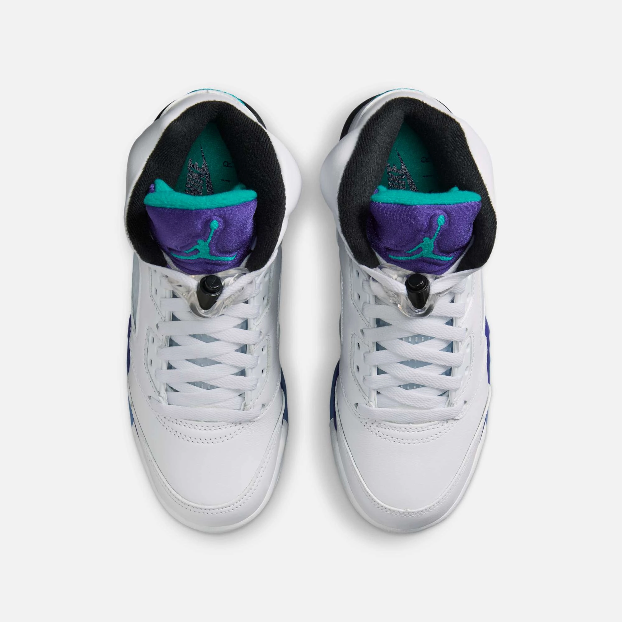 (GS) Air Jordan 5 Retro 'Grape' (2025) HQ7980-100 Air Jordan 5 Mesh Panel Basketball Shoes