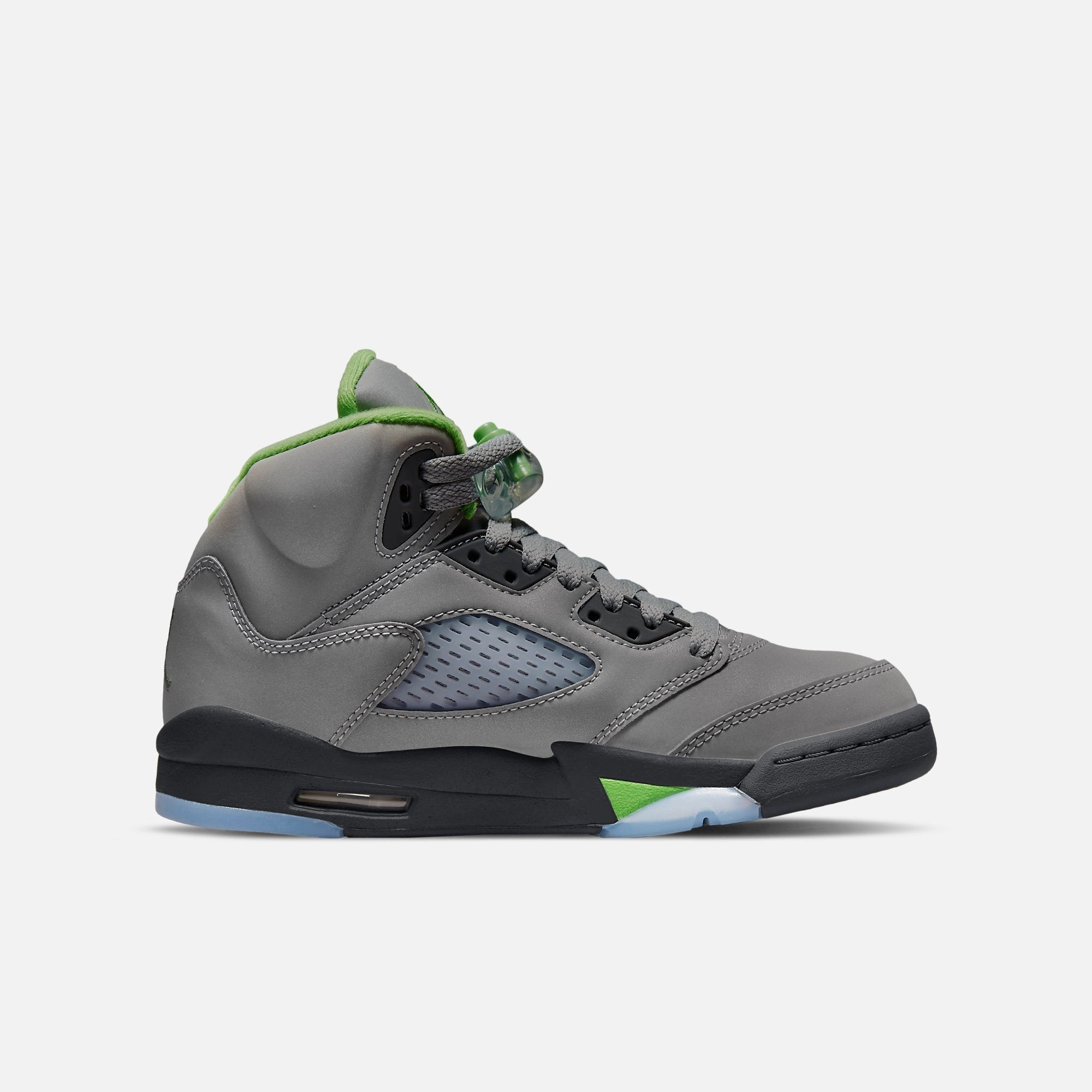 (GS) Air Jordan 5 Retro 'Green Bean' (2022) DQ3734-003 Air Jordan 5 Mesh Panel Basketball Shoes
