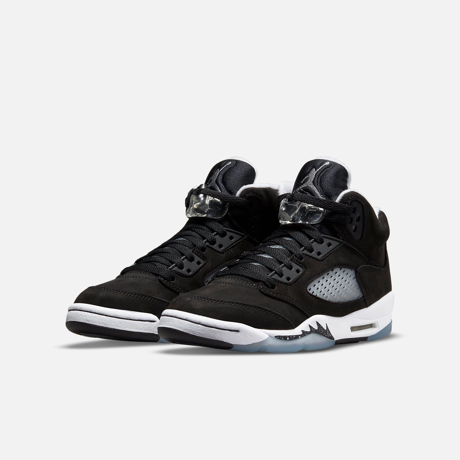 (GS) Air Jordan 5 Retro 'Moonlight / Oreo' (2021) 440888-011 Air Jordan 5 Mesh Panel Basketball Shoes
