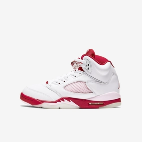 (GS) Air Jordan 5 Retro 'Pink Foam' (2020) 440892-106 Air Jordan 5 shoes with mesh panel details