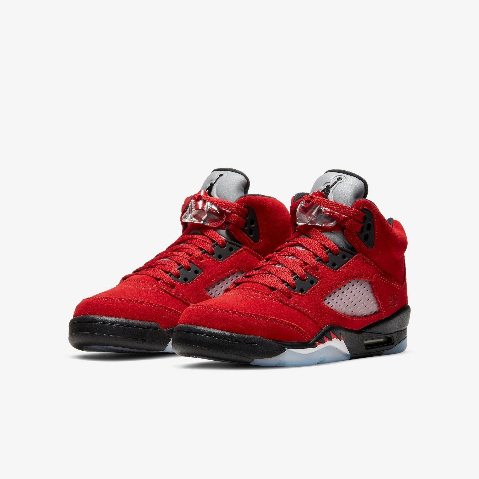 (GS) Air Jordan 5 Retro 'Raging Bull / Toro Bravo' (2021) 440888-600 Air Jordan 5 Mesh Panel Basketball Shoes