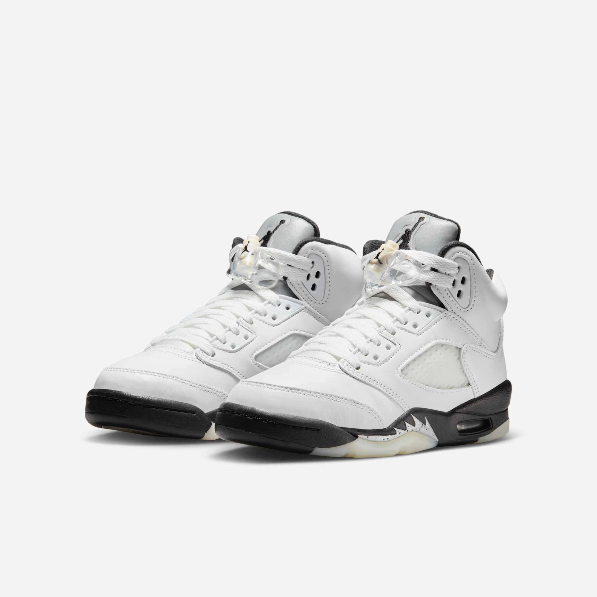(GS) Air Jordan 5 Retro 'Reverse Metallic / Oreo 2.0' (2024) 440888-110 Air Jordan 5 Mesh Panel Basketball Shoes