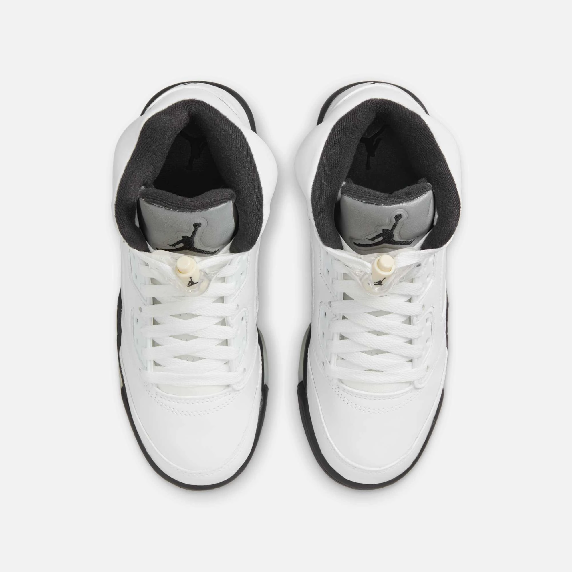 (GS) Air Jordan 5 Retro 'Reverse Metallic / Oreo 2.0' (2024) 440888-110 Air Jordan 5 Mesh Panel Basketball Shoes