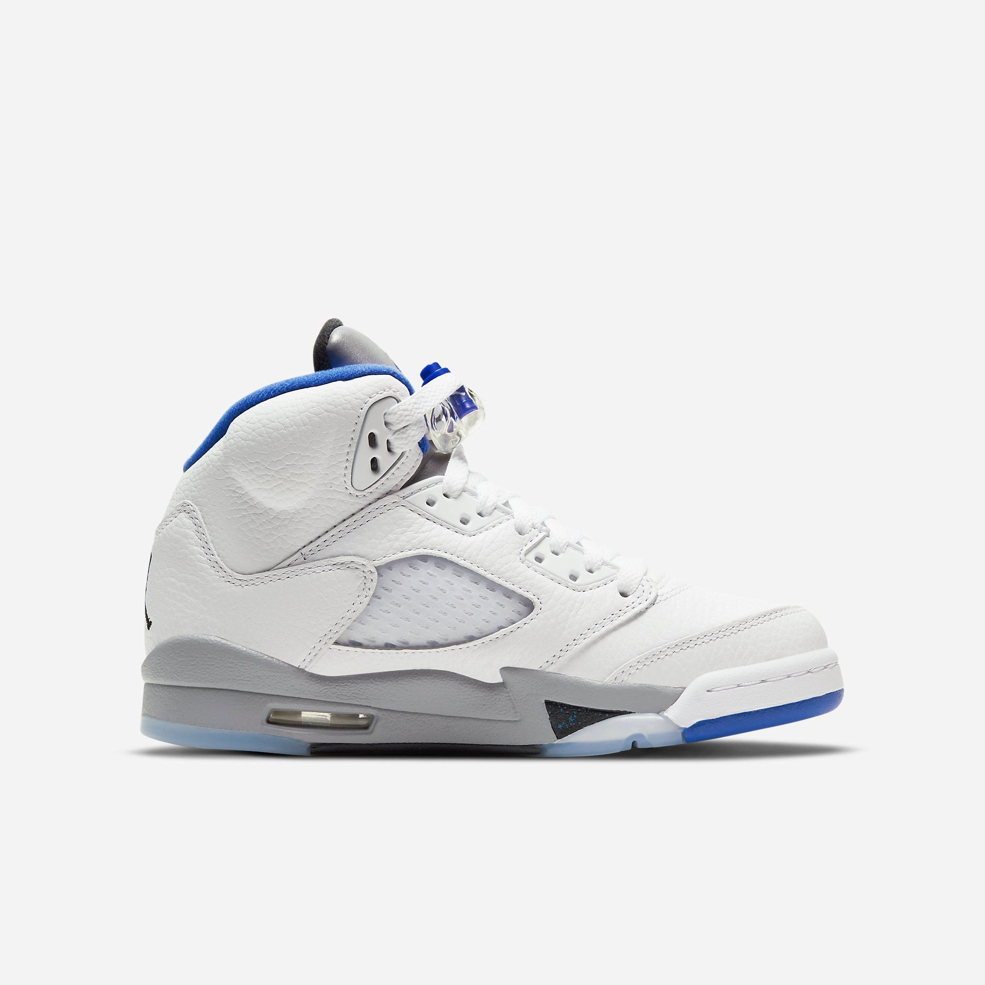 (GS) Air Jordan 5 Retro 'Stealth' (2021) 440888-140 Air Jordan 5 Mesh Panel Basketball Shoes