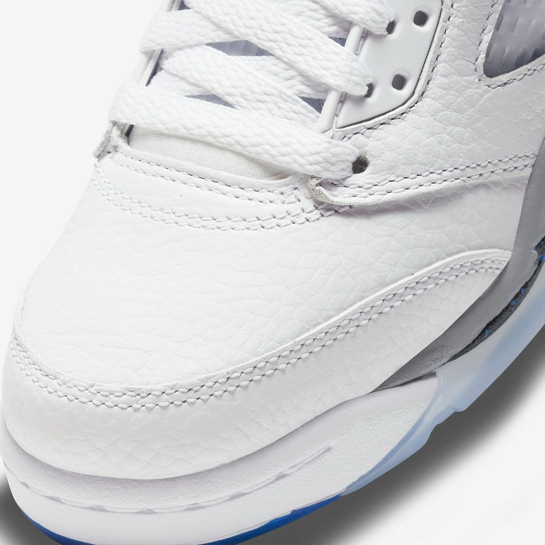 (GS) Air Jordan 5 Retro 'Stealth' (2021) 440888-140 Air Jordan 5 Mesh Panel Basketball Shoes
