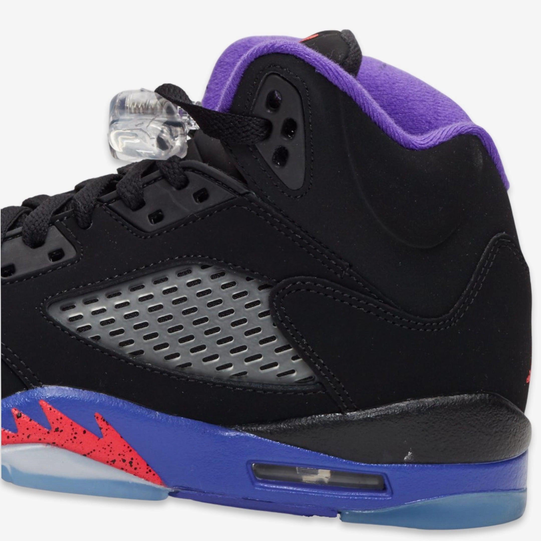 (GS) Air Jordan 5 Retro 'Toronto Raptors / Fierce Purple' (2016) 440892-017 Air Jordan 5 Mesh Panel Basketball Shoes