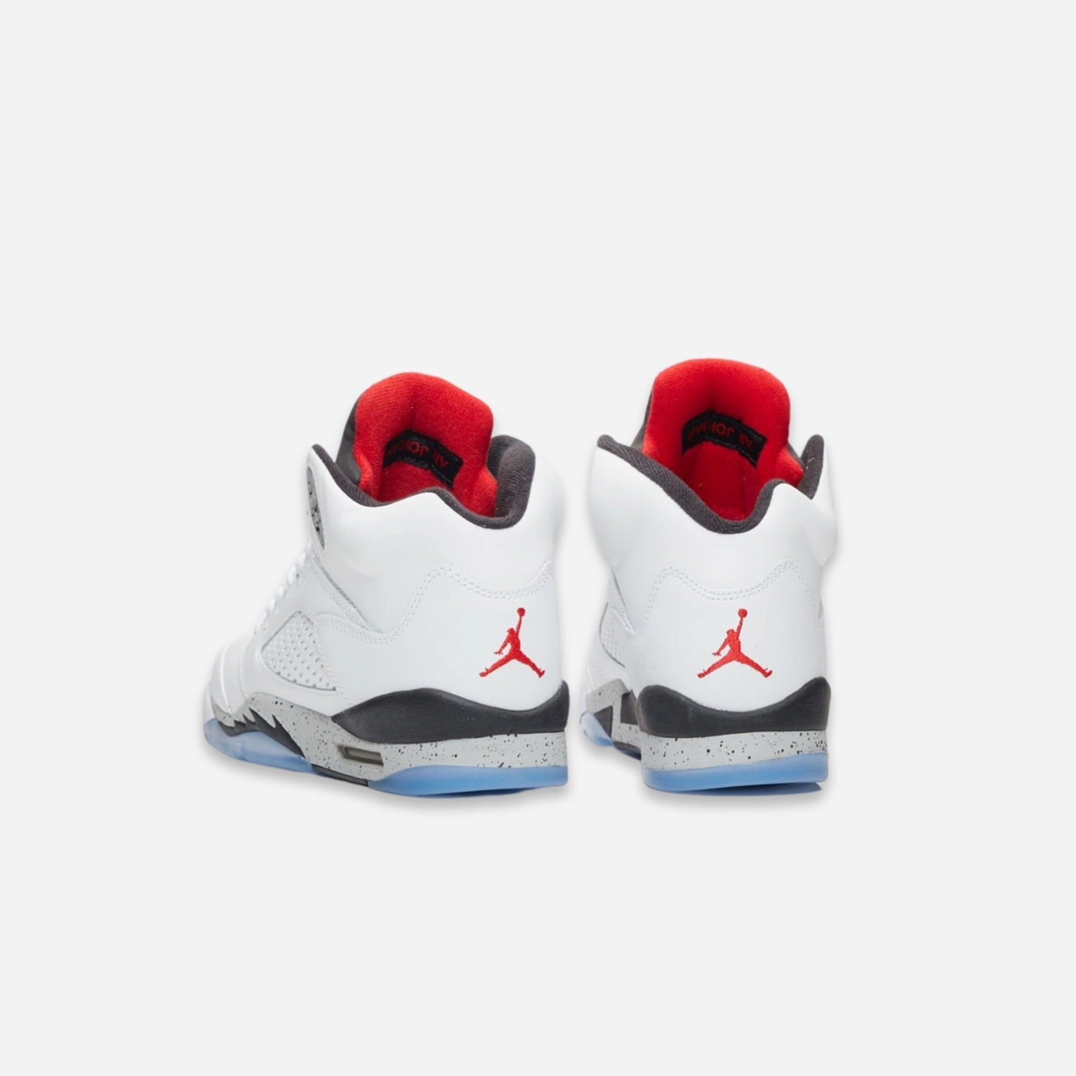 (GS) Air Jordan 5 Retro 'White Cement' (2017) 440888-104 Air Jordan 5 Mesh Panel Basketball Shoes
