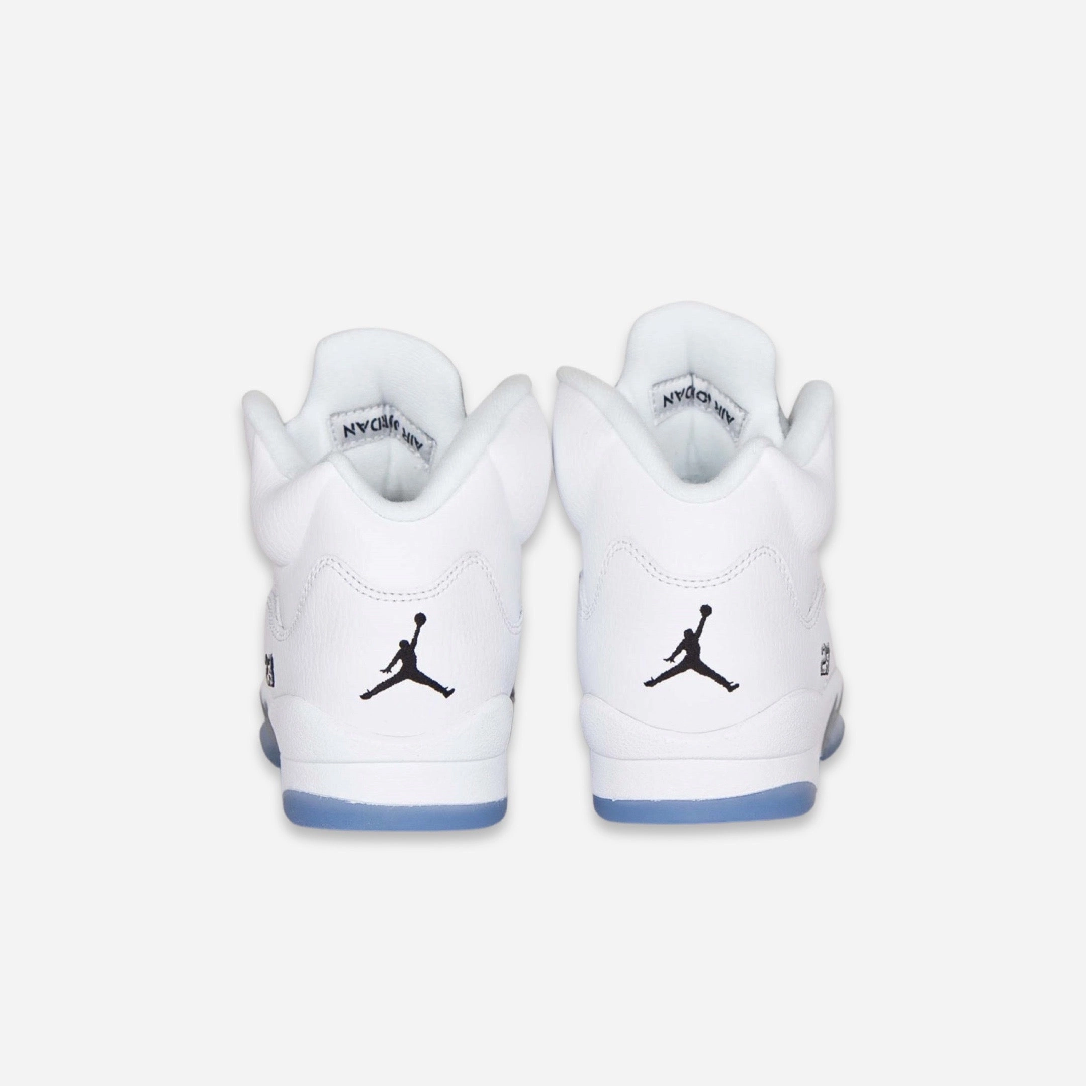 (GS) Air Jordan 5 Retro 'White Metallic' (2015) 440888-130 Air Jordan 5 Mesh Panel Basketball Shoes