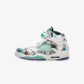 (GS) Air Jordan 5 Retro 'Wings' (2018) AV3663-900 Air Jordan 5 shoes with mesh panel details