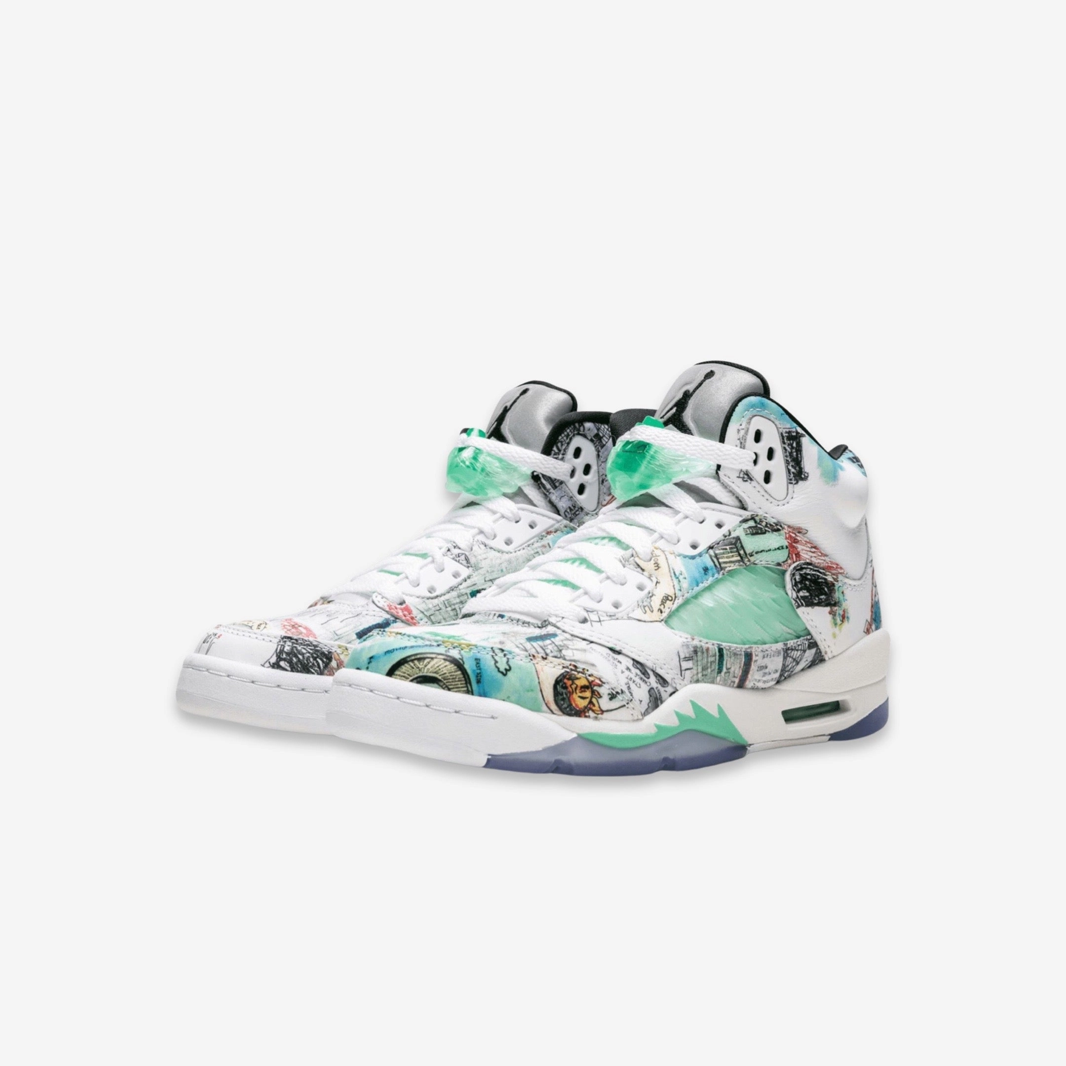 (GS) Air Jordan 5 Retro 'Wings' (2018) AV3663-900 Air Jordan 5 Mesh Panel Basketball Shoes