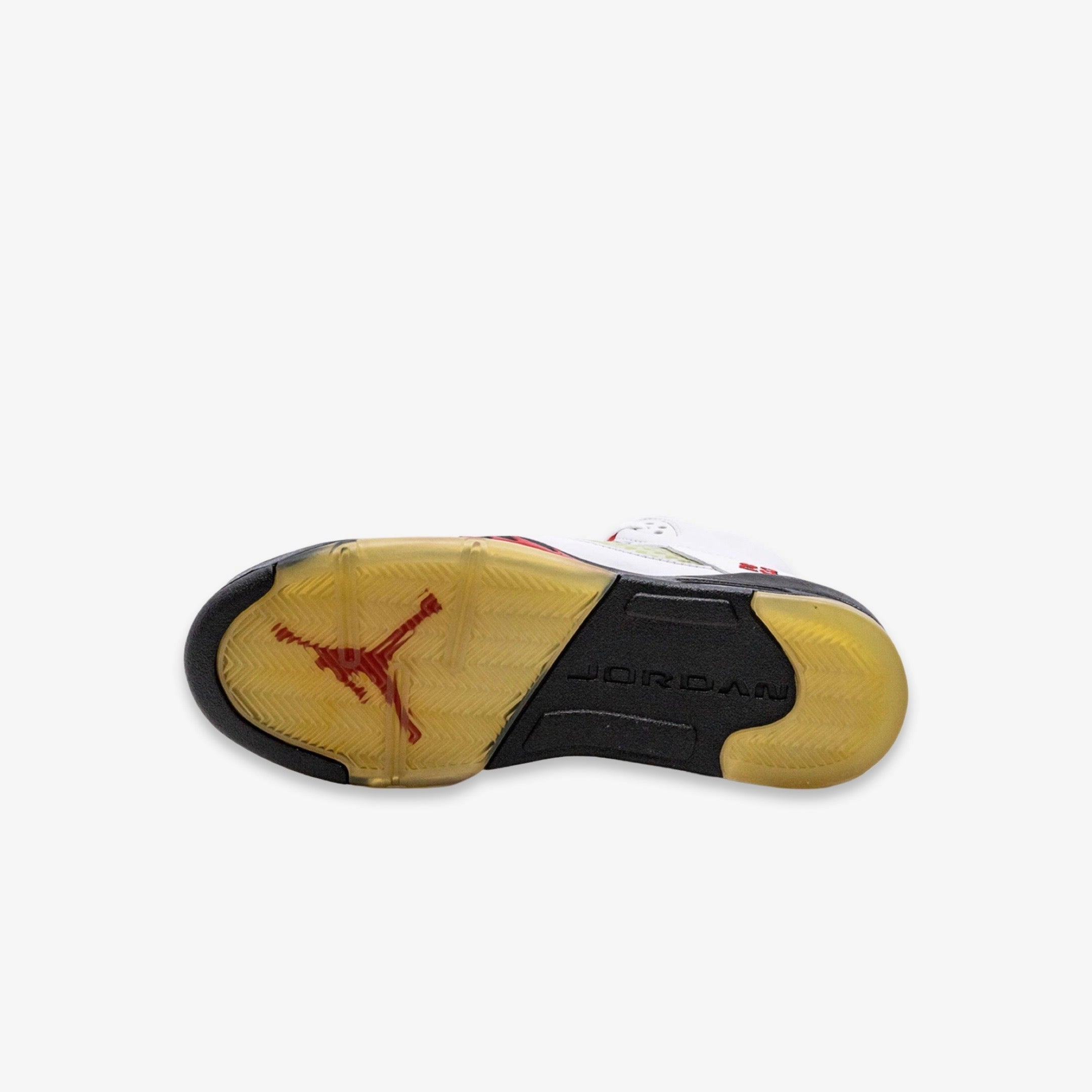 (GS) Air Jordan 5 Retro CDP 'Countdown Fire Red' (2008) 134092-163 Air Jordan 5 Mesh Panel Basketball Shoes