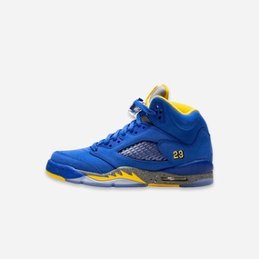 (GS) Air Jordan 5 Retro Laney JSP 'Varsity Royal' (2019) CI3287-400 Air Jordan 5 shoes with mesh panel details