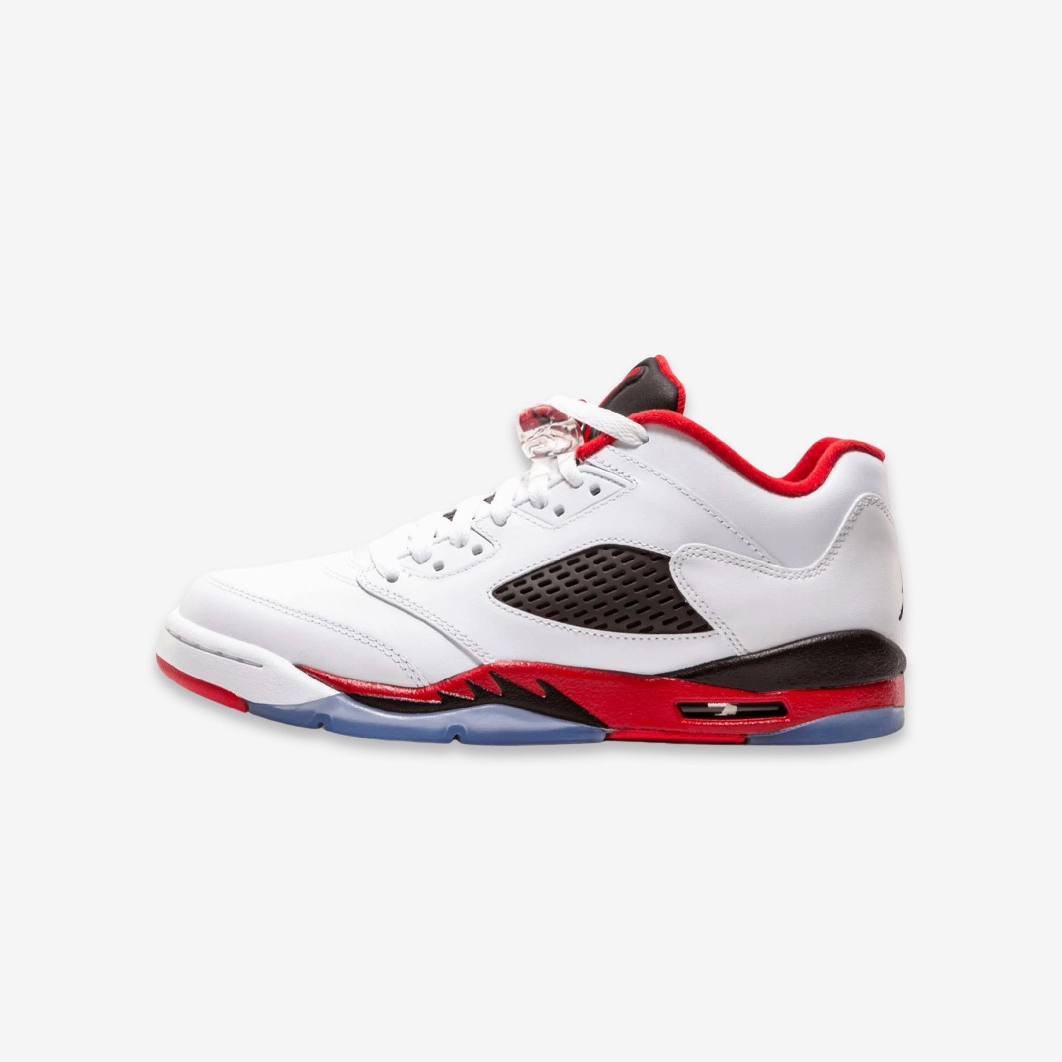 (GS) Air Jordan 5 Retro Low 'Fire Red' (2016) 314338-101 Air Jordan 5 shoes with mesh panel details