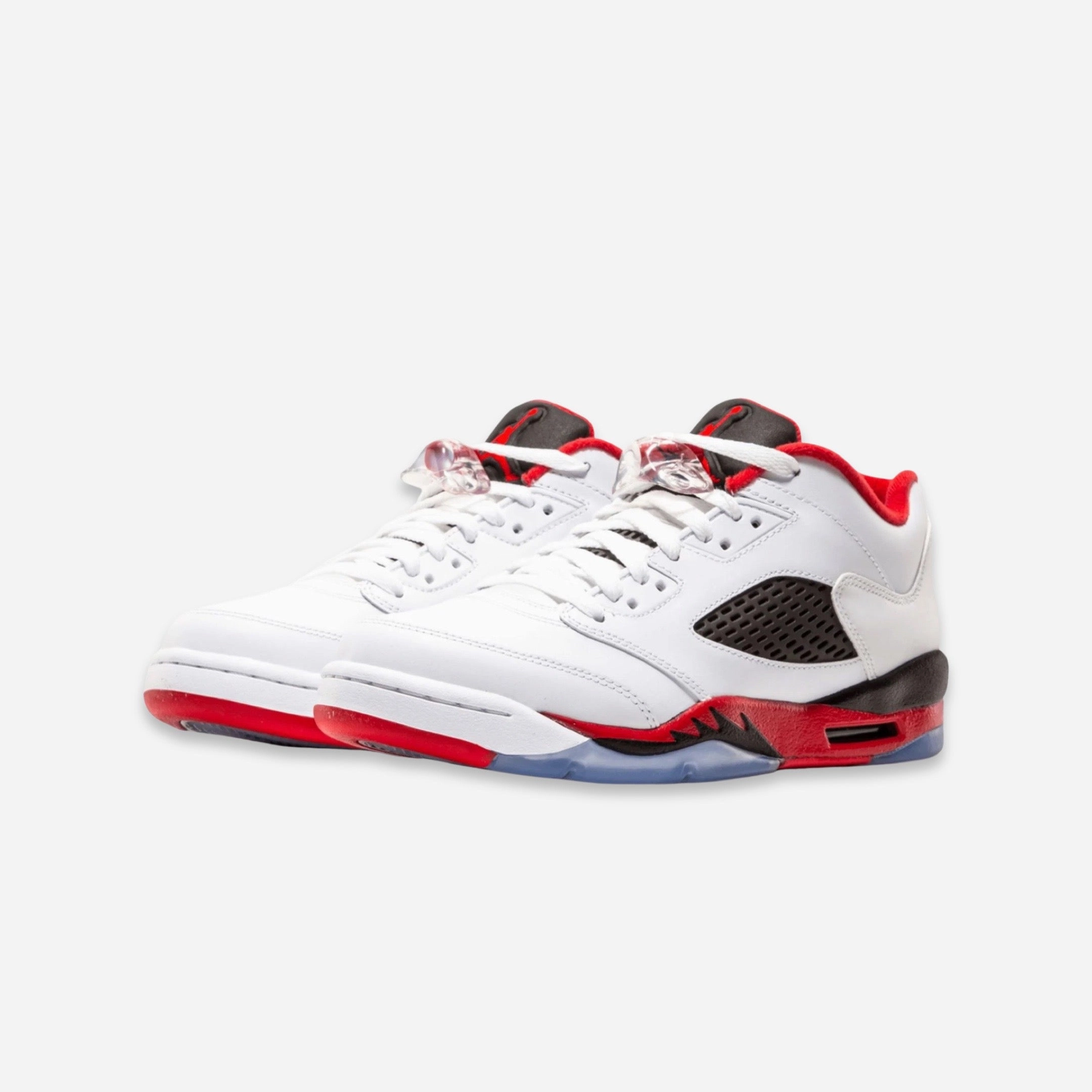 (GS) Air Jordan 5 Retro Low 'Fire Red' (2016) 314338-101 Air Jordan 5 Mesh Panel Basketball Shoes