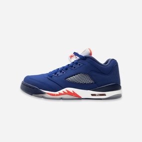 (GS) Air Jordan 5 Retro Low 'New York Knicks' (2016) 314338-417 Air Jordan 5 shoes with mesh panel details