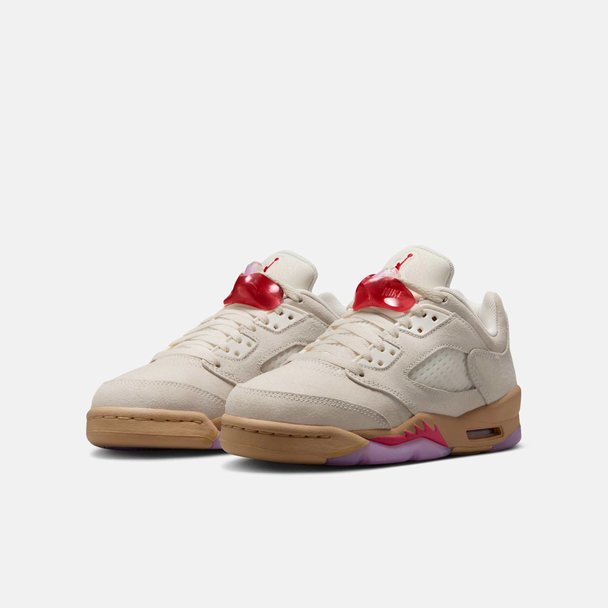 (GS) Air Jordan 5 Retro Low 'Peanut Butter & Jelly' (2025) HJ5994-106 Air Jordan 5 Mesh Panel Basketball Shoes