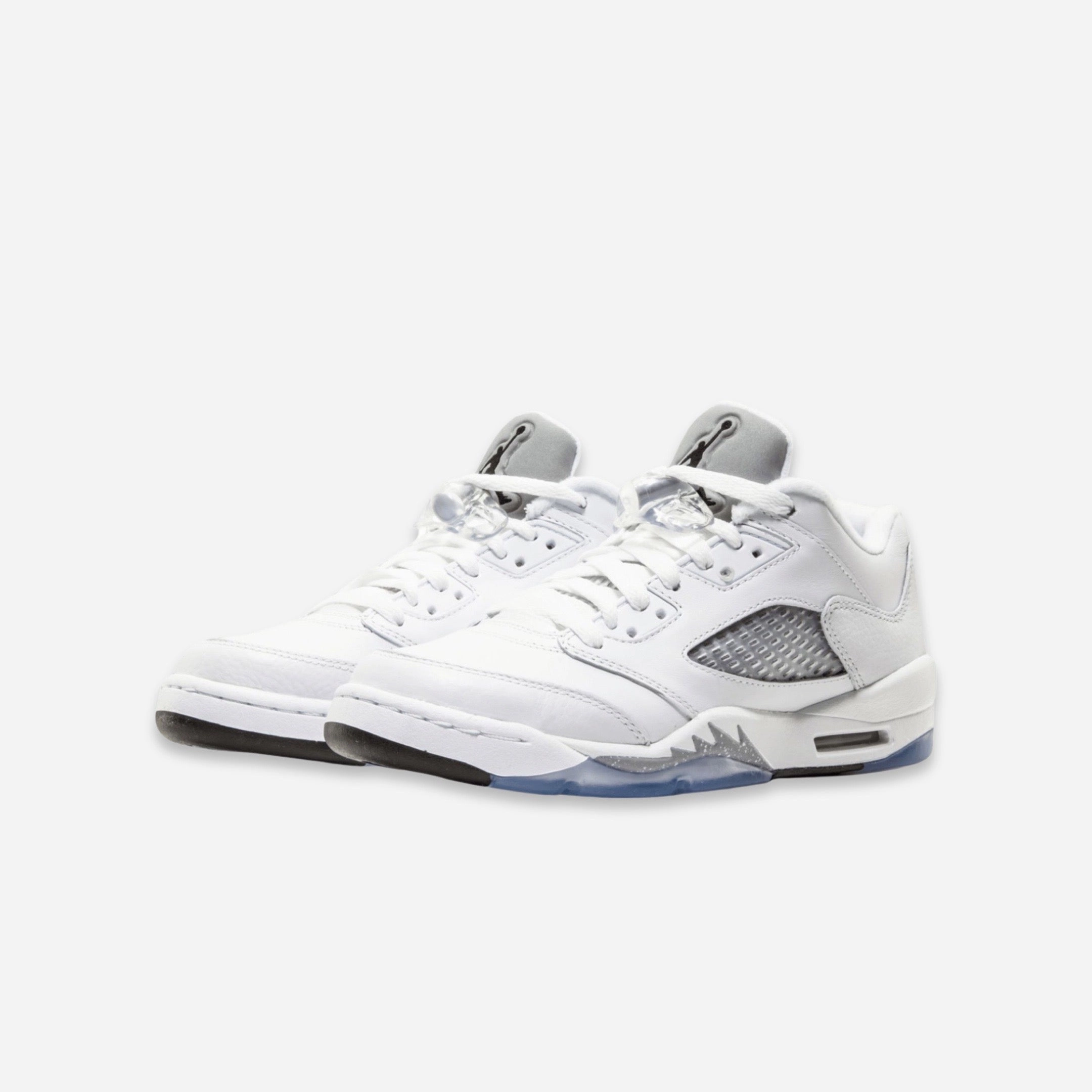 (GS) Air Jordan 5 Retro Low 'Wolf Grey' (2016) 819172-122 Air Jordan 5 Mesh Panel Basketball Shoes