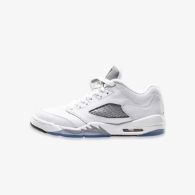 (GS) Air Jordan 5 Retro Low 'Wolf Grey' (2016) 819172-122 Air Jordan 5 shoes with mesh panel details