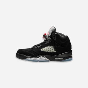 (GS) Air Jordan 5 Retro OG 'Black Metallic' (2016) 845036-003 Air Jordan 5 shoes with mesh panel details
