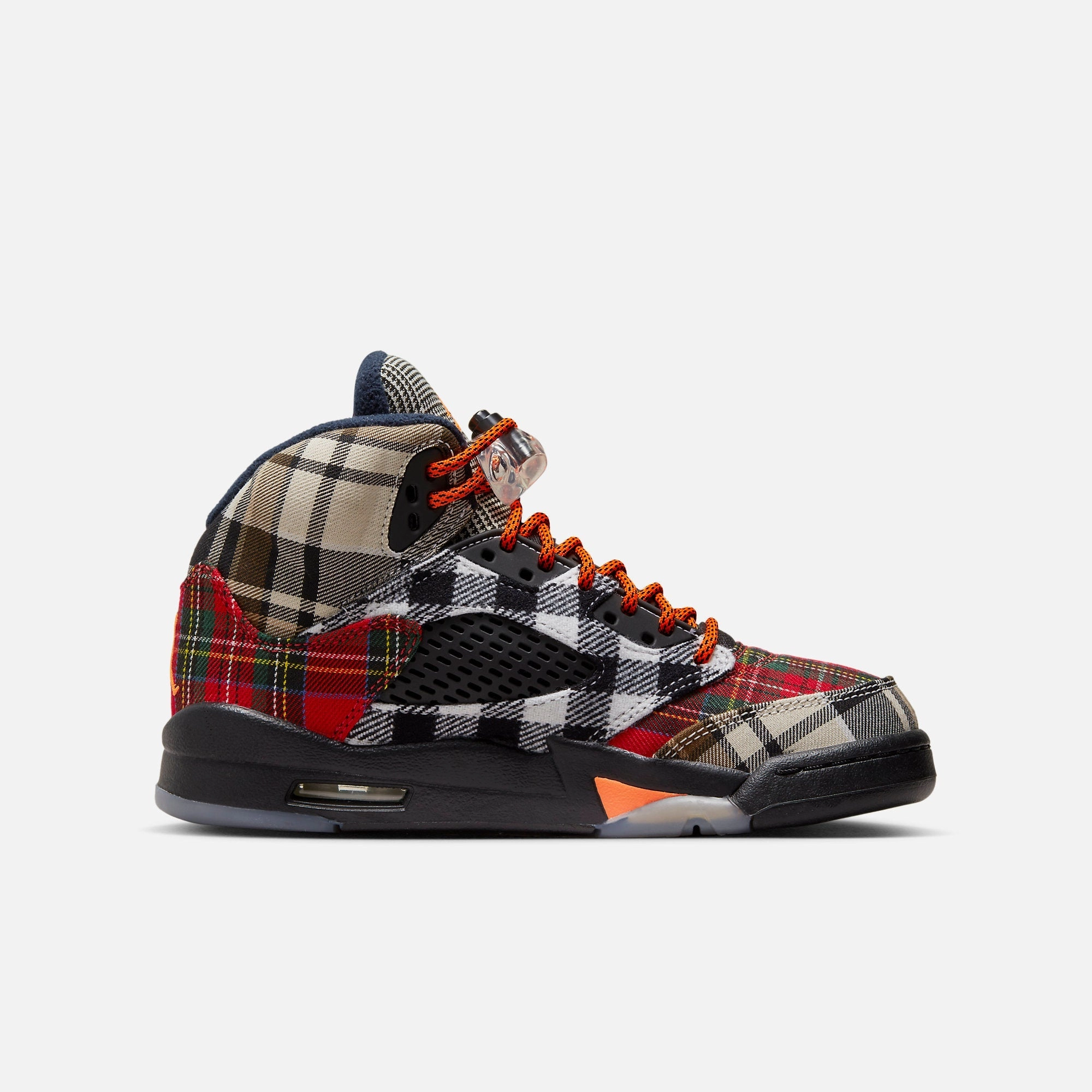 (GS) Air Jordan 5 Retro PLD 'Plaid' (2023) FD4814-008 Air Jordan 5 Mesh Panel Basketball Shoes