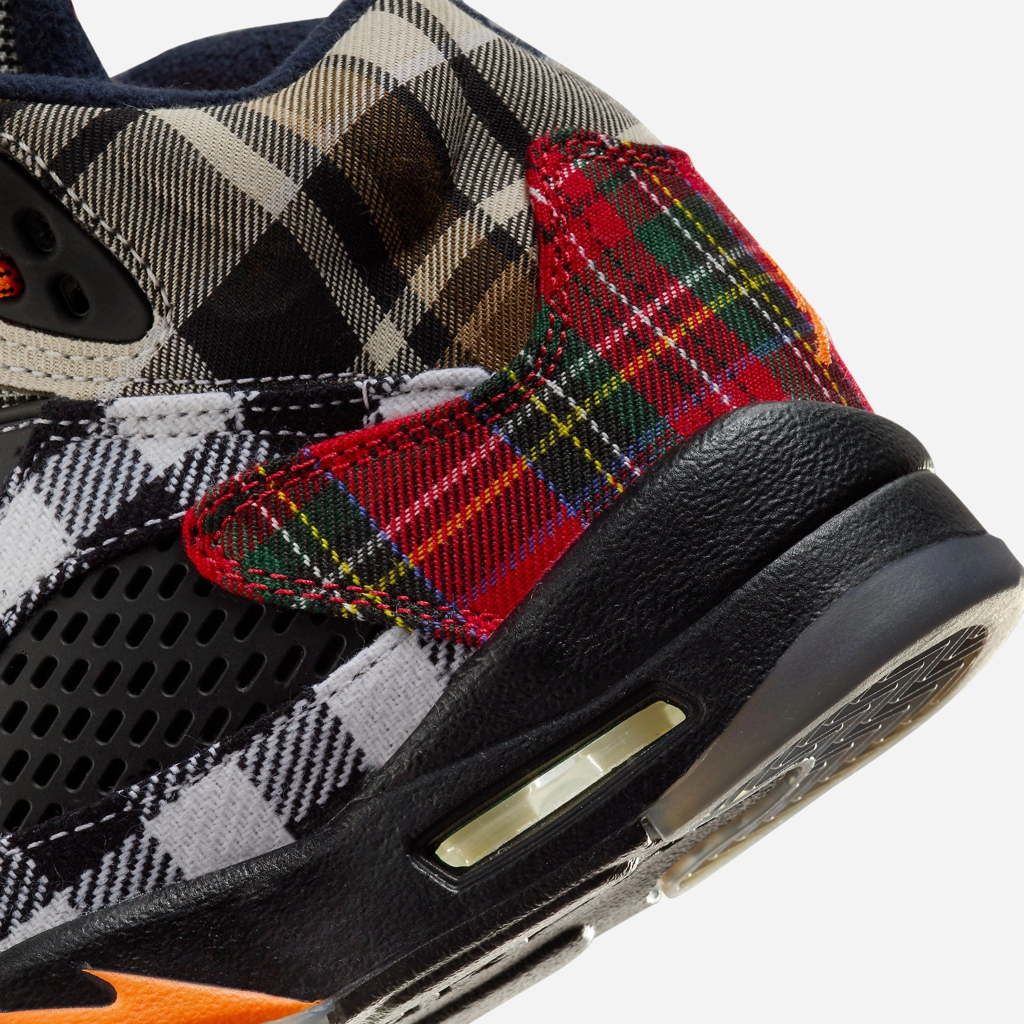 (GS) Air Jordan 5 Retro PLD 'Plaid' (2023) FD4814-008 Air Jordan 5 Mesh Panel Basketball Shoes