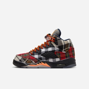 (GS) Air Jordan 5 Retro PLD 'Plaid' (2023) FD4814-008 Air Jordan 5 shoes with mesh panel details