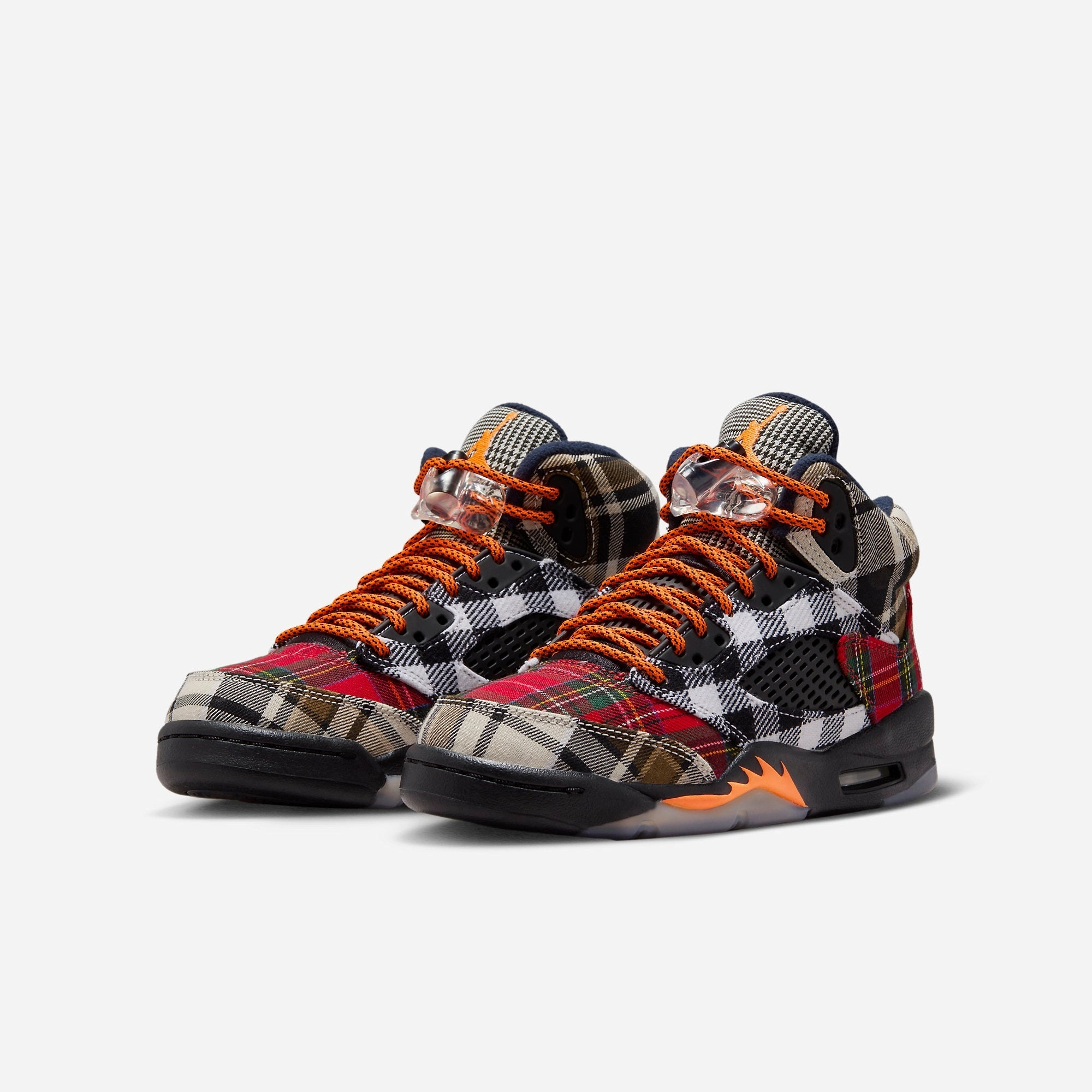 (GS) Air Jordan 5 Retro PLD 'Plaid' (2023) FD4814-008 Air Jordan 5 Mesh Panel Basketball Shoes
