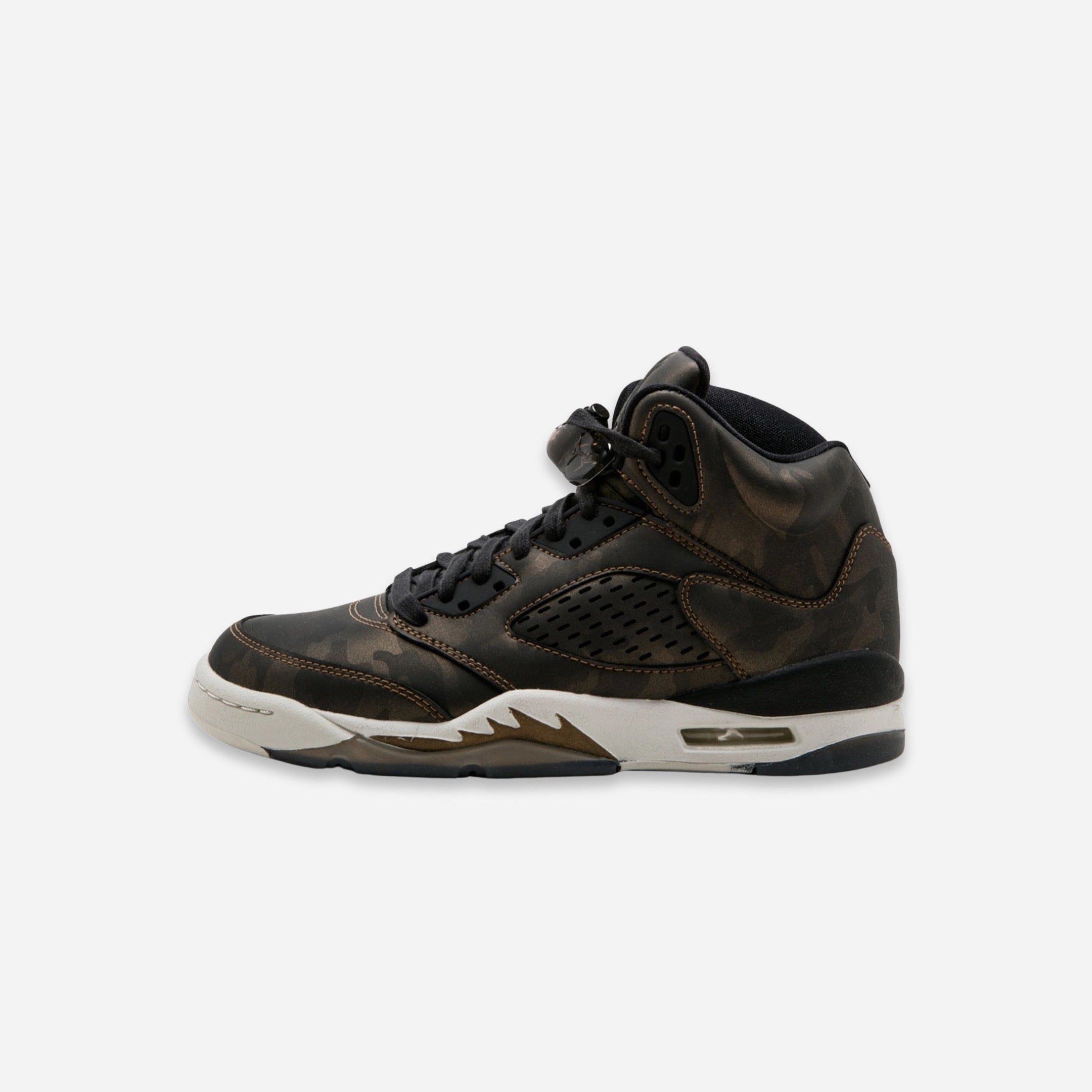 (GS) Air Jordan 5 Retro Premium HC 'Heiress / Camo' (2016) 919710-030 Air Jordan 5 shoes with mesh panel details
