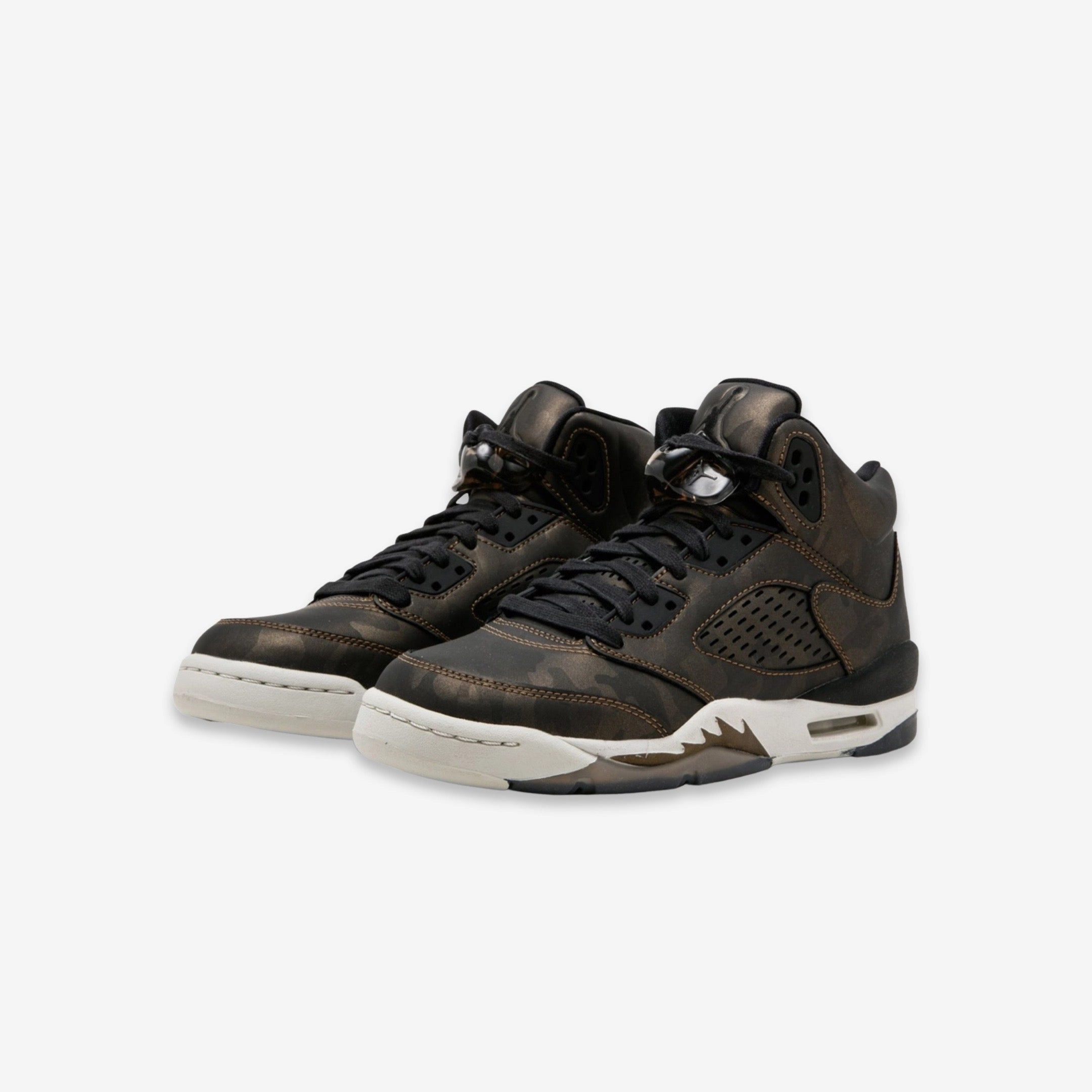 (GS) Air Jordan 5 Retro Premium HC 'Heiress / Camo' (2016) 919710-030 Air Jordan 5 Mesh Panel Basketball Shoes