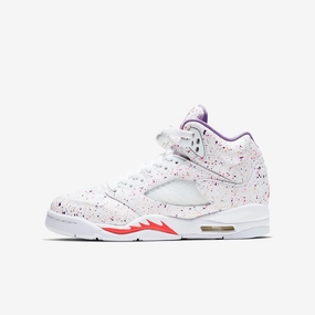 (GS) Air Jordan 5 Retro SE 'Easter' (2020) CT1605-100 Air Jordan 5 shoes with mesh panel details