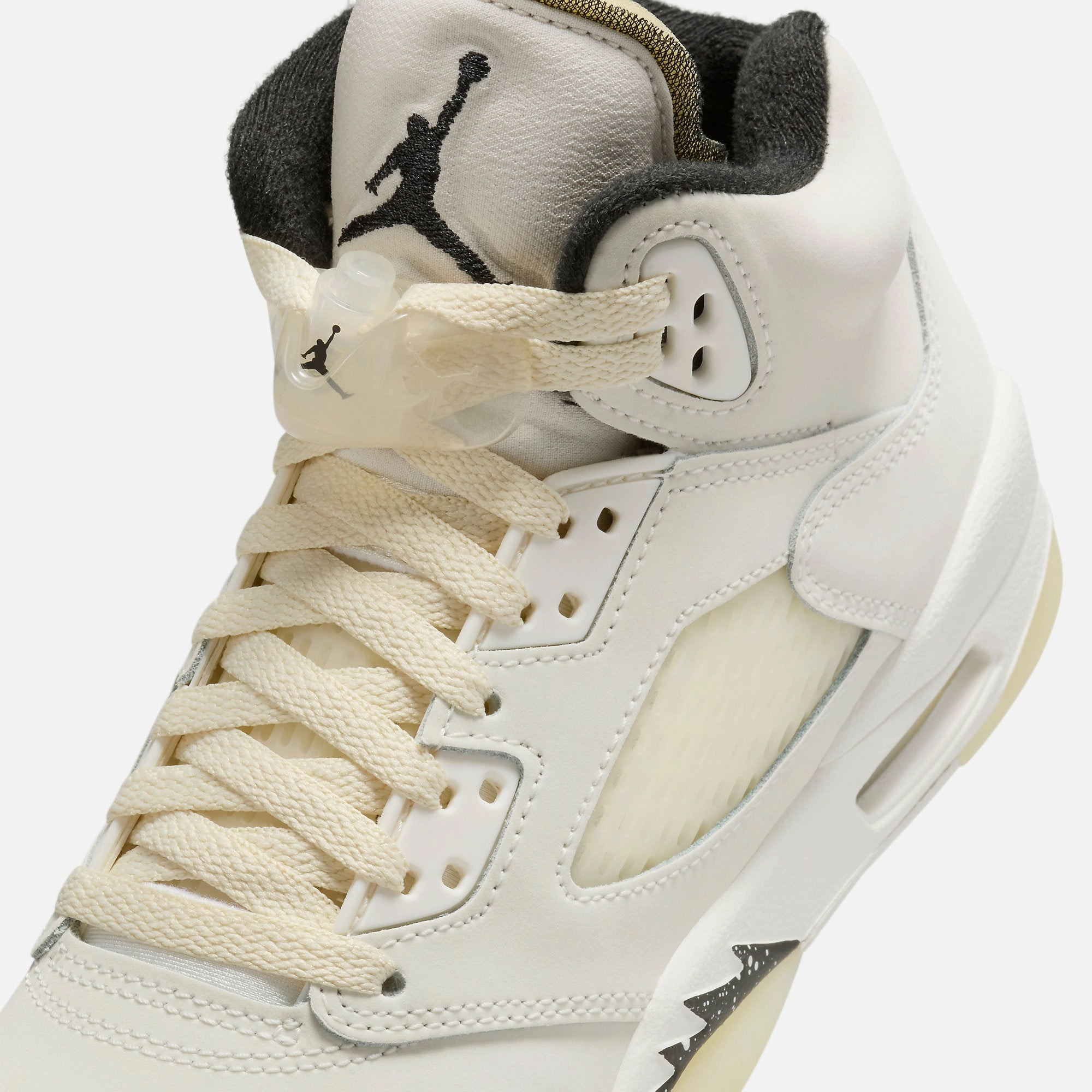 (GS) Air Jordan 5 Retro SE 'Sail' (2024) FQ3682-100 Air Jordan 5 Mesh Panel Basketball Shoes