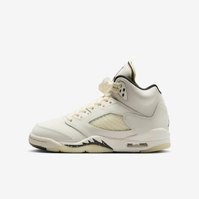 (GS) Air Jordan 5 Retro SE 'Sail' (2024) FQ3682-100 Air Jordan 5 shoes with mesh panel details