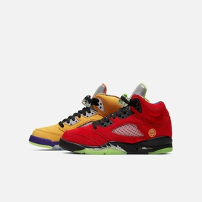 (GS) Air Jordan 5 Retro SE 'What The' (2020) CZ6415-700 Air Jordan 5 shoes with mesh panel details