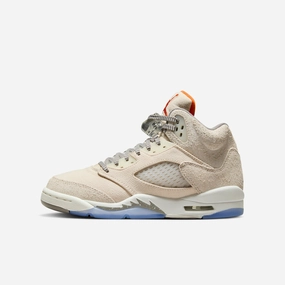 (GS) Air Jordan 5 Retro SE Craft 'Light Orewood Brown' (2022) FD9220-180 Air Jordan 5 shoes with mesh panel details