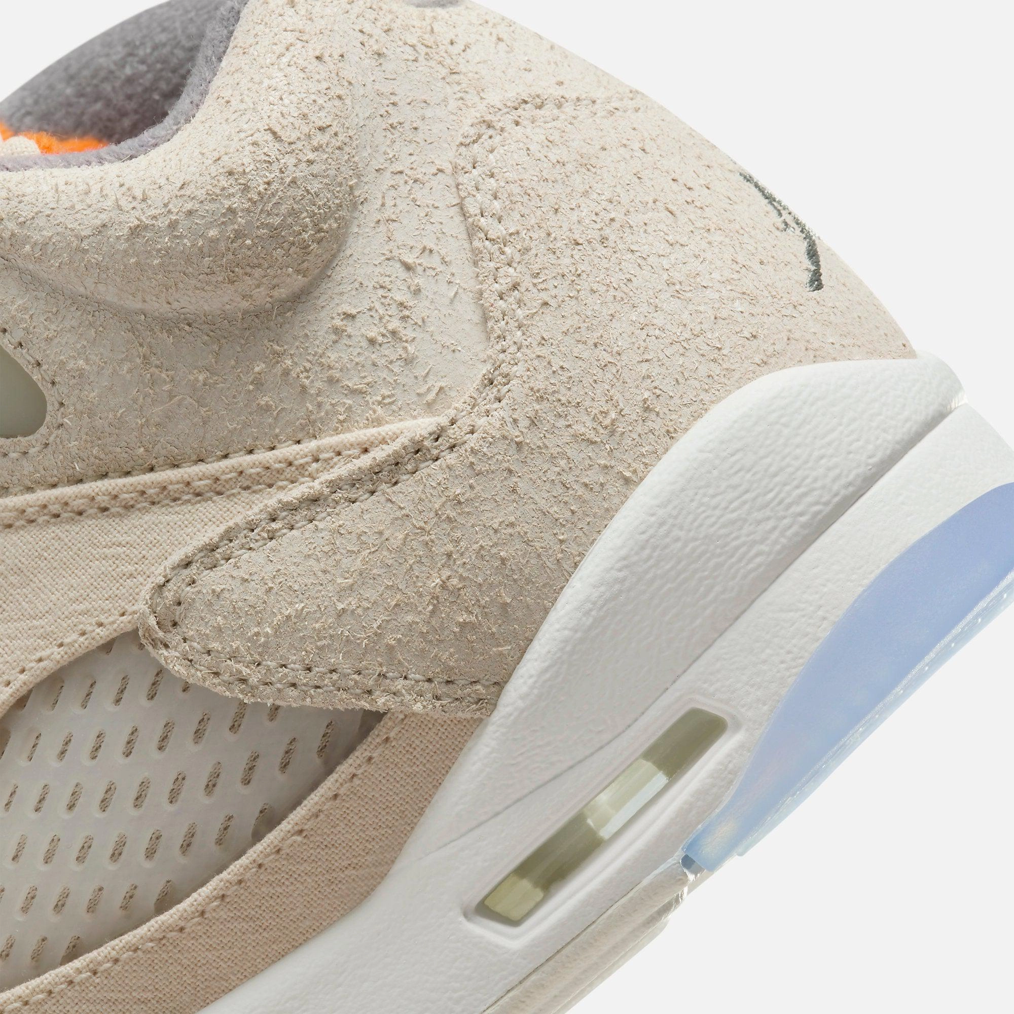 (GS) Air Jordan 5 Retro SE Craft 'Light Orewood Brown' (2022) FD9220-180 Air Jordan 5 Mesh Panel Basketball Shoes