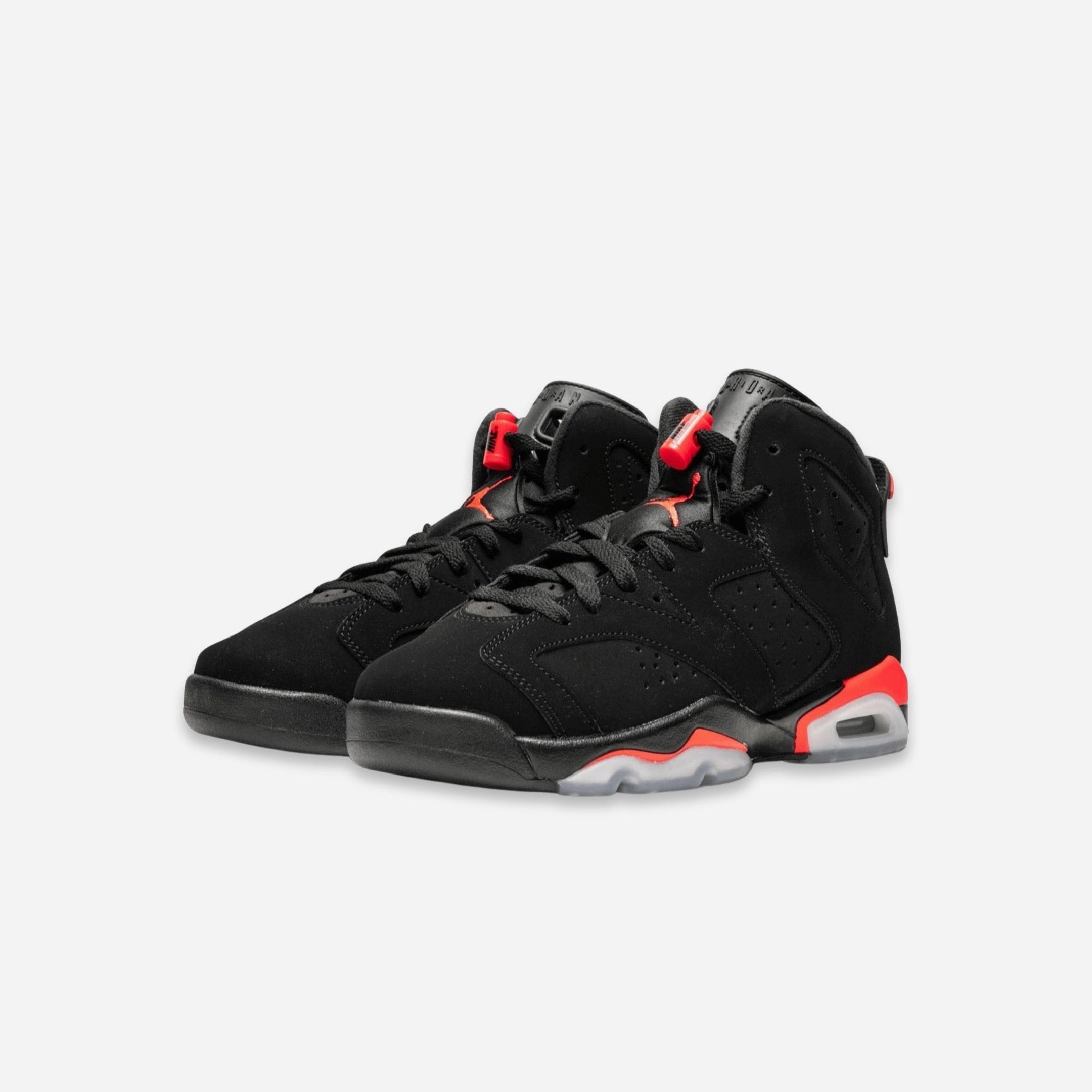 (GS) Air Jordan 6 Retro 'Black / Infrared' (2019) 384665-060 Air Jordan 6 Classic High-Top Sneakers