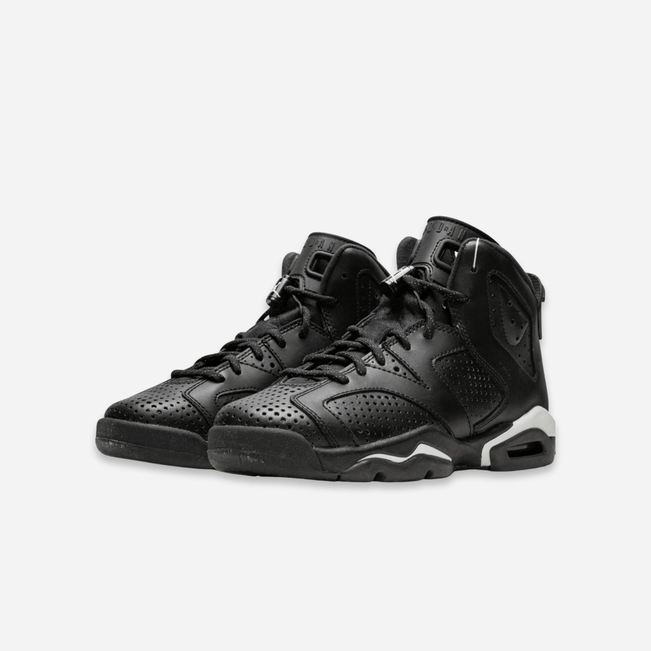(GS) Air Jordan 6 Retro 'Black Cat' (2016) 384665-020 Air Jordan 6 Classic High-Top Sneakers