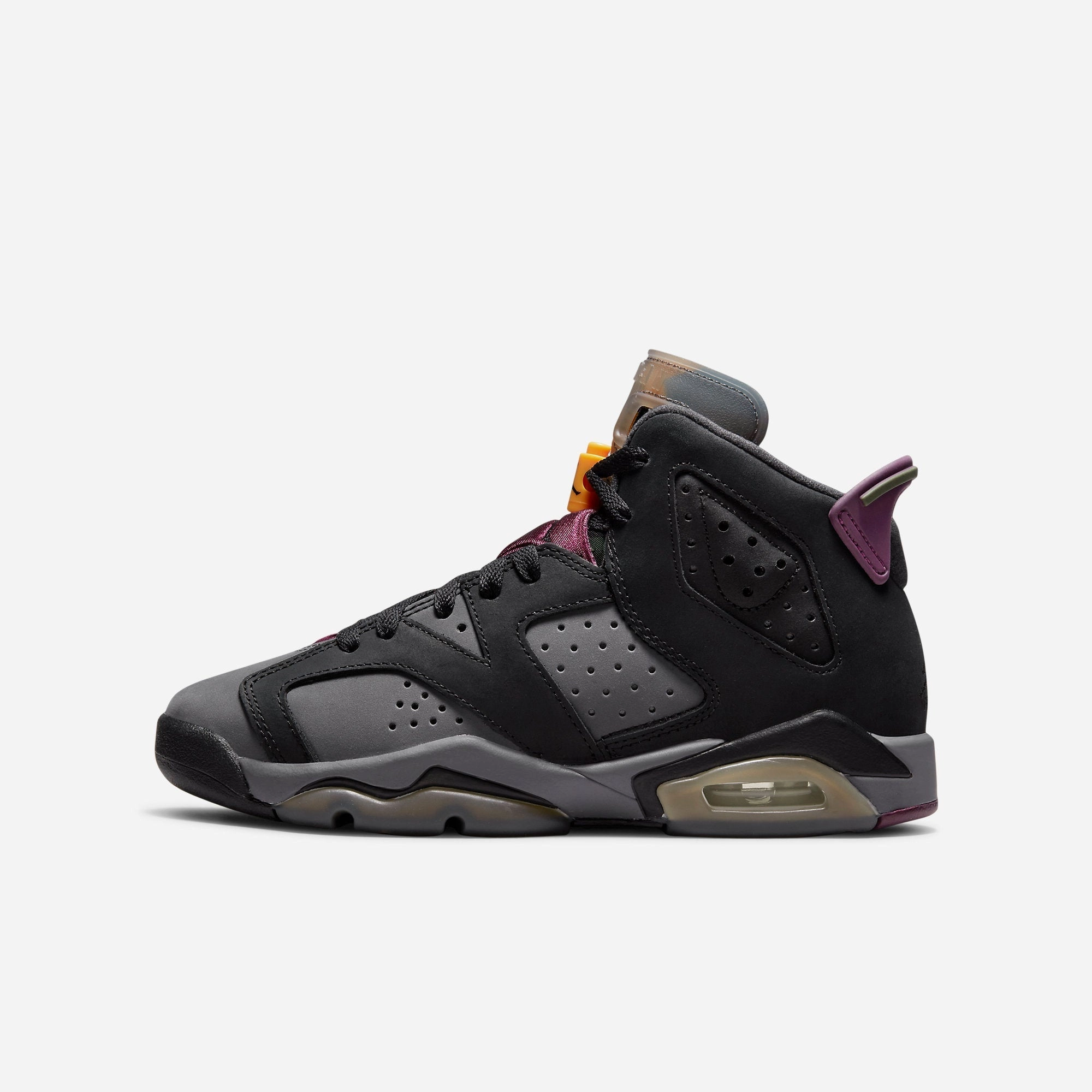(GS) Air Jordan 6 Retro 'Bordeaux' (2021) 384665-063 Air Jordan 6 high-top shoes for hoop fans