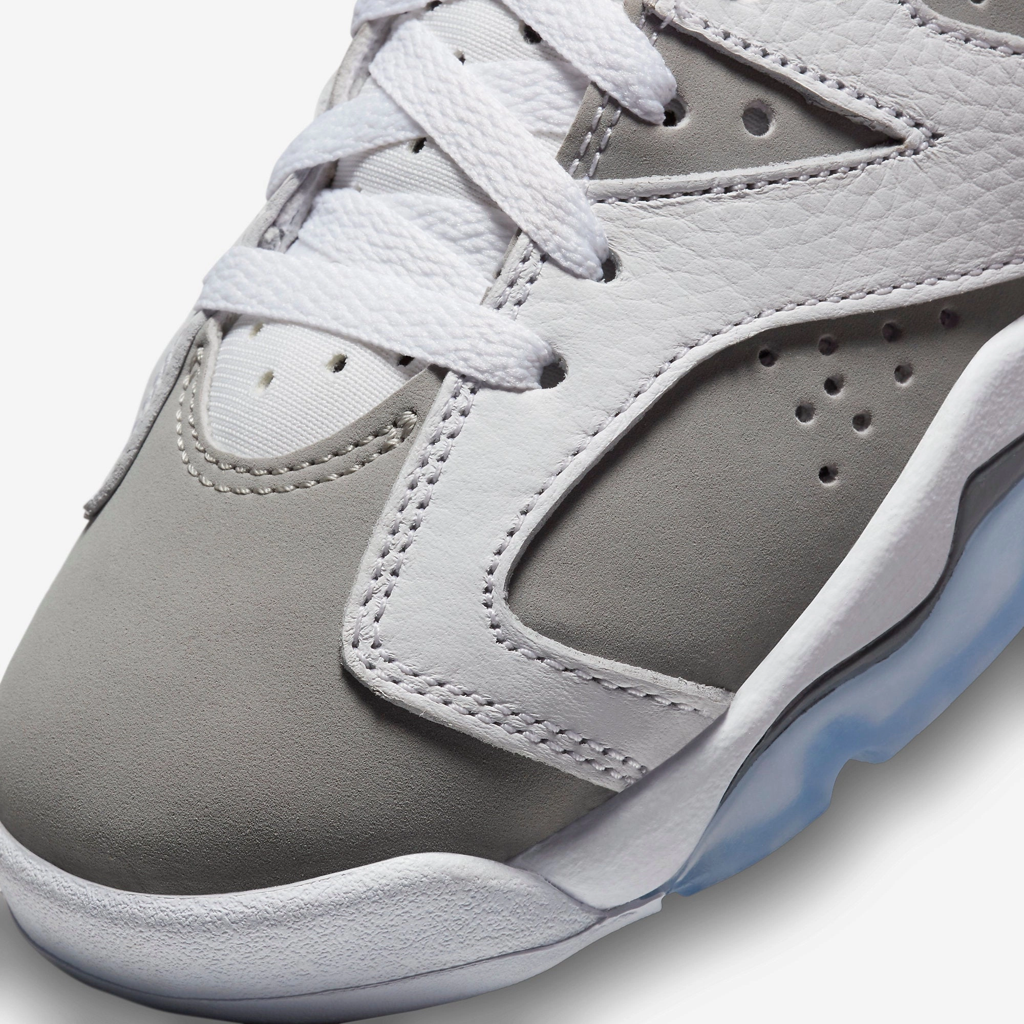 (GS) Air Jordan 6 Retro 'Cool Grey' (2023) 384665-100 Air Jordan 6 Classic High-Top Sneakers