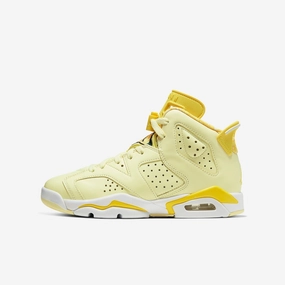 (GS) Air Jordan 6 Retro 'Dynamic Yellow Floral' (2020) 543390-800 Air Jordan 6 high-top shoes for hoop fans