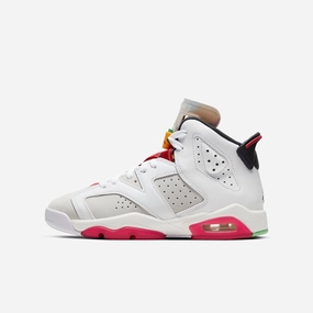 (GS) Air Jordan 6 Retro 'Hare' (2020) 384665-062 Air Jordan 6 high-top shoes for hoop fans