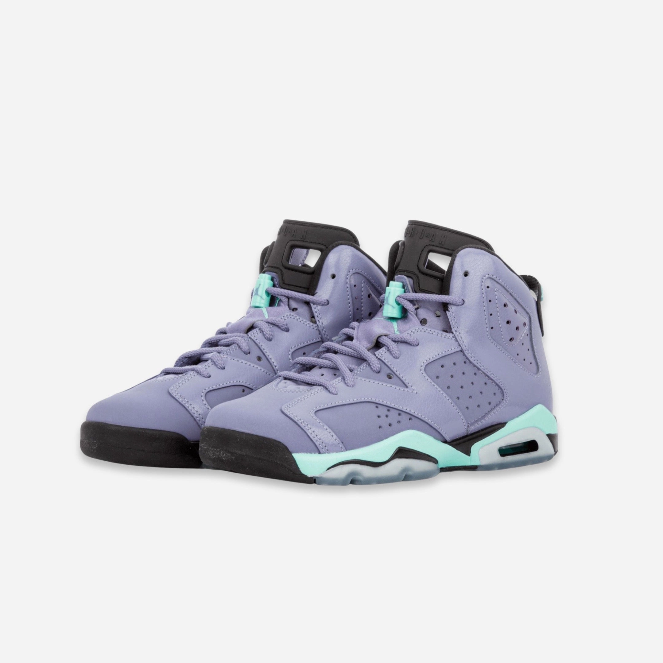 (GS) Air Jordan 6 Retro 'Iron Purple' (2014) 543390-508 Air Jordan 6 Classic High-Top Sneakers