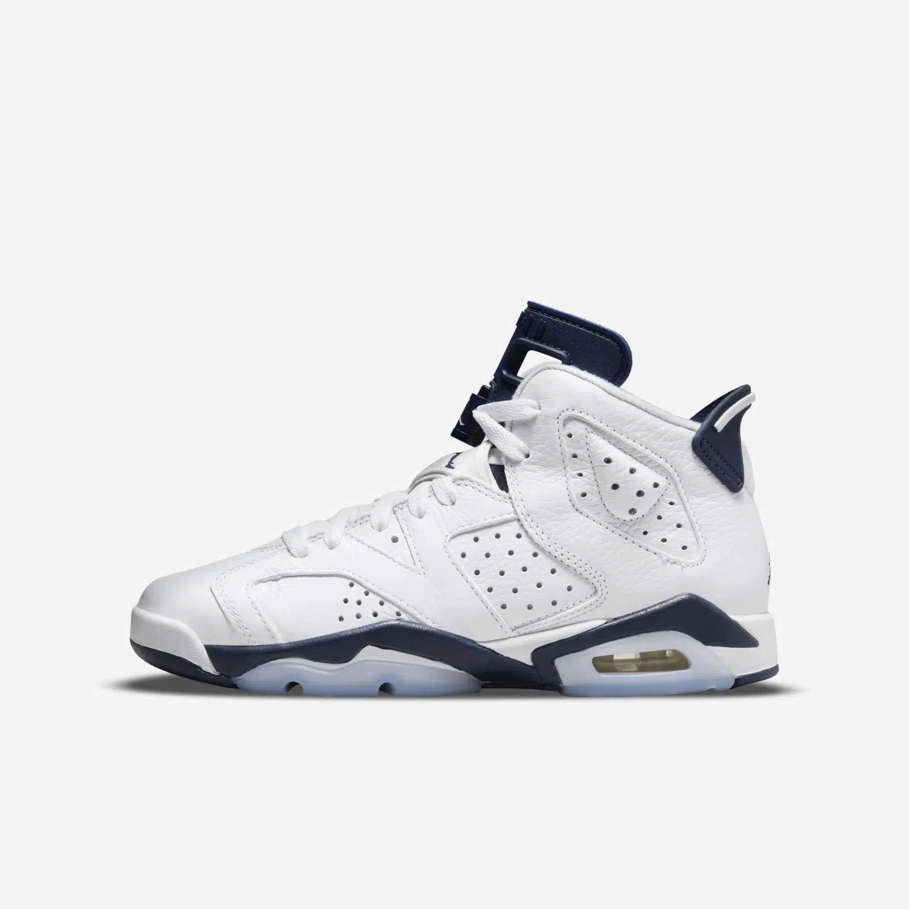 (GS) Air Jordan 6 Retro 'Midnight Navy' (2022) 384665-141 Air Jordan 6 high-top shoes for hoop fans