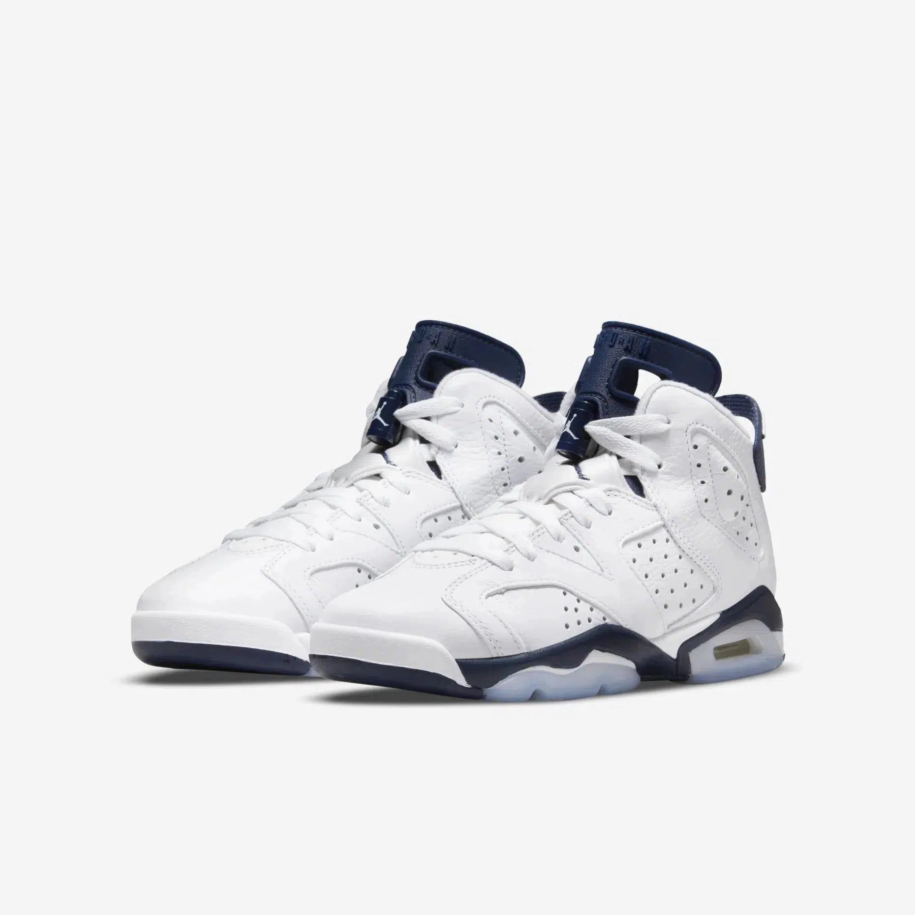 (GS) Air Jordan 6 Retro 'Midnight Navy' (2022) 384665-141 Air Jordan 6 Classic High-Top Sneakers