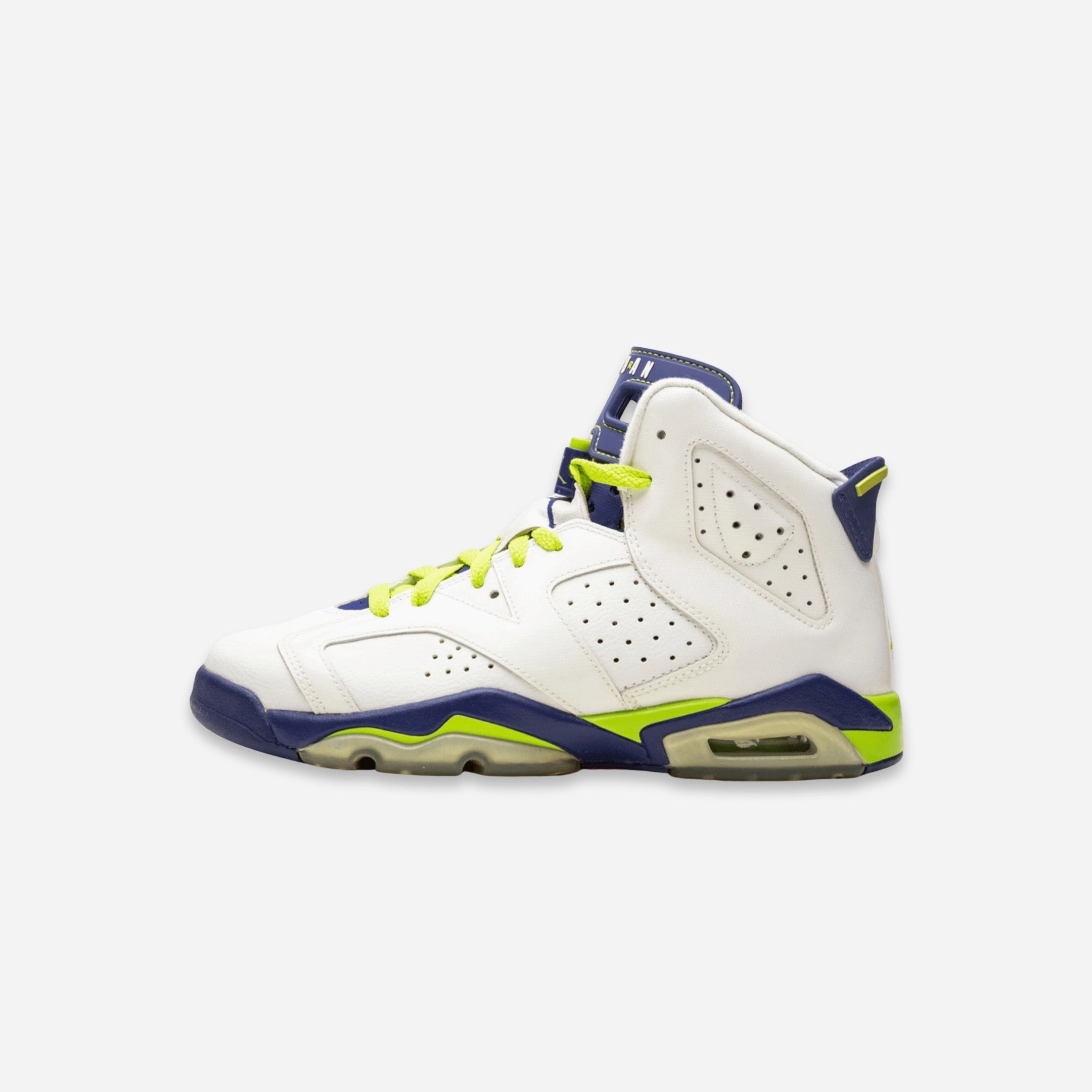 (GS) Air Jordan 6 Retro 'Seahawks' (2014) 543390-108 Air Jordan 6 high-top shoes for hoop fans